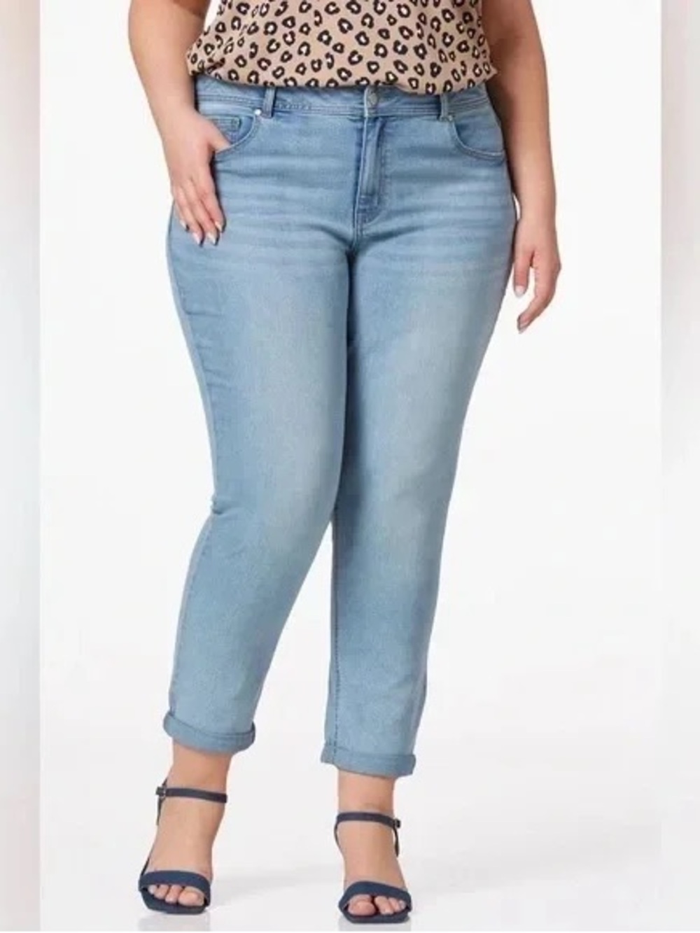 Cato | PLUS SIZE HIGH- RISE GIRLFRIEND JEANS